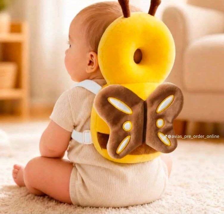 Yellow Bee baby head and back protector